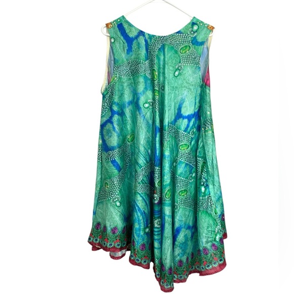Celina Lightweight Dress, 100% Polyester, Jewel Tones, Crystals, One Size - Picture 3 of 7